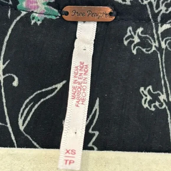 Free People Cassis Printed Chiffon Midi Dress - Picture 12 of 14